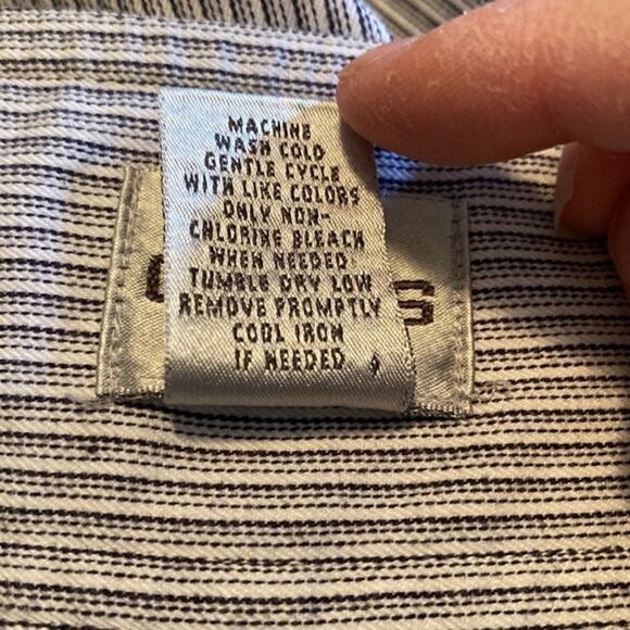 Chico’s Striped Capri Pants Women’s Size 14 Front Pockets Nautical Sailor Vacay - Picture 6 of 7